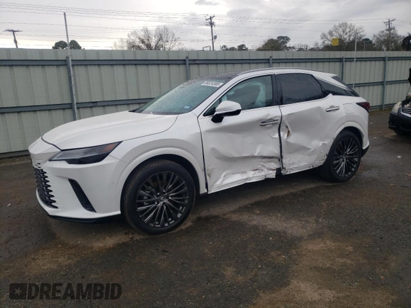 2023 Lexus RX with VIN 2T2BAMBA8PC016445, listed as a Copart auction lot 89324395 with 10,154 mi miles and Salvage Title. Bid and sale history available at carsss.com. Image 1.