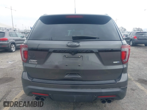 2018 Ford Explorer Sport with VIN 1FM5K8GT8JGB79584, listed as a IAAI auction lot 41894627 with 99,143 mi miles and . Bid and sale history available at DreamBid. Image 16.
