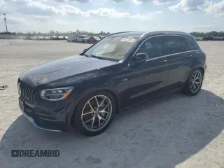 2020 Mercedes-Benz GLC with VIN W1N0G6EB0LF801501, listed as a Copart auction lot 44232655 with 382 mi miles and Salvage Title. Bid and sale history available at carsss.com. Image 1.