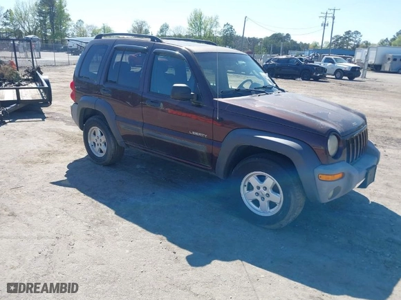 2004 Jeep Liberty Sport with VIN 1J4GL48K14W259175, listed as a IAAI auction lot 42059238 with 186,678 mi miles. Bid and sale history available at carsss.com. Image 1.