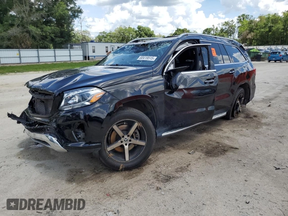 2019 Mercedes-Benz GLS 450 with VIN 4JGDF6EE9KB228489, listed as a Copart auction lot 60419515 with 46,148 mi miles and Non repairable. Bid and sale history available at DreamBid. Image 1.