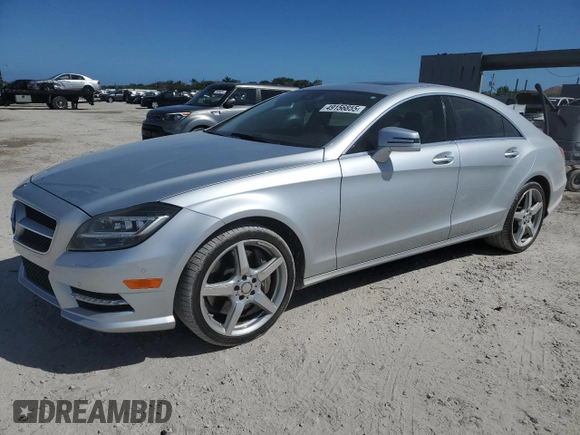 2014 Mercedes-Benz CLS-Class CLS 550 with VIN WDDLJ7DB8EA122451, listed as a Copart auction lot 49156855 with 72,741 mi miles and Salvage Title. Bid and sale history available at carsss.com. Image 1.
