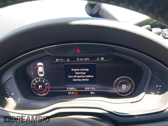 2018 Audi A5 Sportback Premium Plus z VIN WAUENCF55JA009202, wystawiony jako IAAI lot #42218463 z przebiegiem 51 866 mil mil oraz . Historia ofert i sprzedaży dostępna na DreamBid. Obrazek 7.
