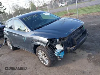 2019 Hyundai Kona SEL with VIN KM8K6CAA4KU255600, listed as a IAAI auction lot 41974946 with 61,339 mi miles. Bid and sale history available at carsss.com. Image 1.