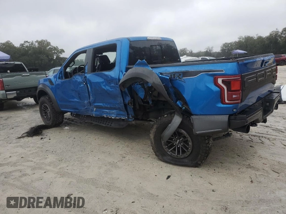 2020 Ford F-150 Raptor with VIN 1FTFW1RG2LFB42527, listed as a Copart auction lot 46170725 with 59,009 mi miles and Salvage Title. Bid and sale history available at carsss.com. Image 2.