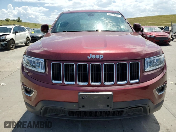 2016 Jeep Grand Cherokee Laredo with VIN 1C4RJFAG8GC413490, listed as a Copart auction lot 62347445 with 104,056 mi miles and Salvage title. Bid and sale history available at DreamBid. Image 5.
