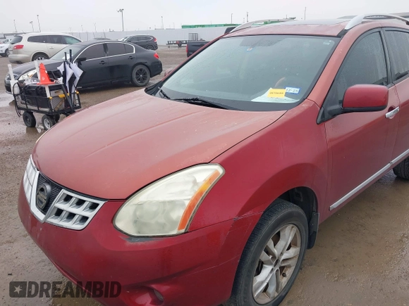 2013 Nissan Rogue S with VIN JN8AS5MT6DW012645, listed as a IAAI auction lot 42162620 with 187,475 mi miles. Bid and sale history available at carsss.com. Image 6.
