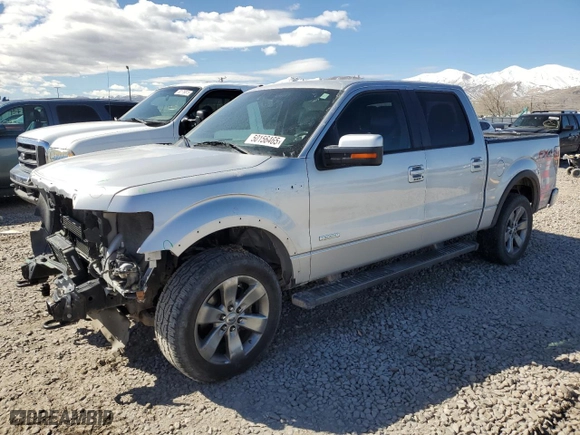 2012 Ford F-150 XL with VIN 1FTFW1ET4CKD74167, listed as a Copart auction lot 50156465 with 128,181 mi miles and Salvage Title. Bid and sale history available at carsss.com. Image 1.