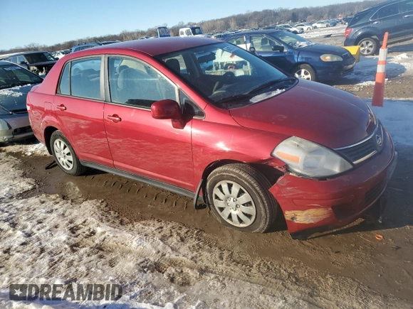 2009 Nissan Versa 1.8 S with VIN 3N1BC11E39L400203, listed as a Copart auction lot 88673145 with 105,578 mi miles and Salvage Title. Bid and sale history available at carsss.com. Image 4.