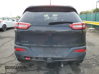 2015 Jeep Cherokee Trailhawk with VIN 1C4PJMBS9FW521872, listed as a Copart auction lot 55338955 with 146,602 mi miles and Salvage title. Bid and sale history available at DreamBid. Image 6.
