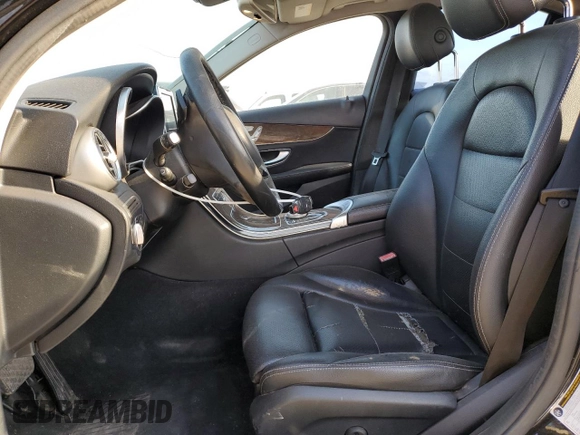 2017 Mercedes-Benz C 300 with VIN WDDWF4KB5HR232055, listed as a Copart auction lot 52674055 with 124,598 mi miles and Salvage Title. Bid and sale history available at DreamBid. Image 7.