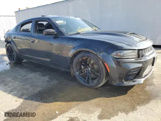 2020 Dodge Charger Scat Pack Widebody with VIN 2C3CDXGJ0LH251405, listed as a Copart auction lot 46782665 with 78,928 mi miles and Clean Title. Bid and sale history available at carsss.com. Image 4.