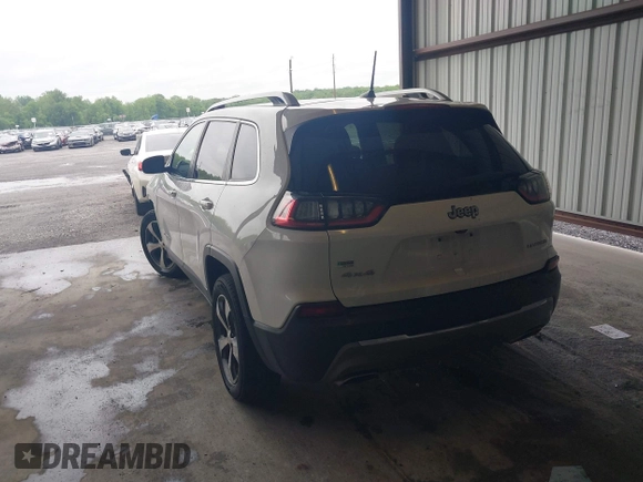 2019 Jeep Cherokee Limited with VIN 1C4PJMDXXKD198284, listed as a IAAI auction lot 42251536 with 191,977 mi miles and . Bid and sale history available at DreamBid. Image 3.