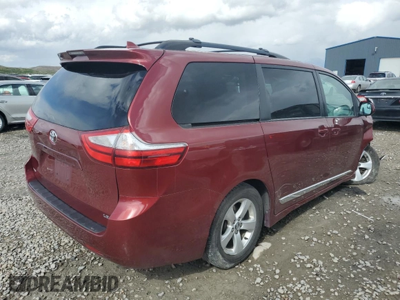 2018 Toyota Sienna LE Auto Access Seat with VIN 5TDKZ3DC1JS908055, listed as a Copart auction lot 53752545 with Not Provided miles and Salvage Title. Bid and sale history available at DreamBid. Image 3.