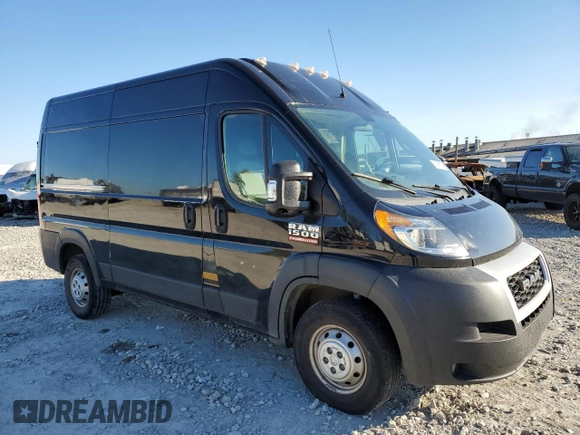 2021 Ram ProMaster Cargo with VIN 3C6LRVBG9ME584204, listed as a Copart auction lot 76282354 with 61,728 mi miles and Clean Title. Bid and sale history available at carsss.com. Image 4.