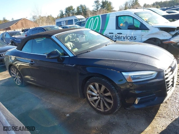 2018 Audi A5 Cabriolet Premium with VIN WAUWNGF51JN003515, listed as a IAAI auction lot 41477523 with NaN miles. Bid and sale history available at carsss.com. Image 13.