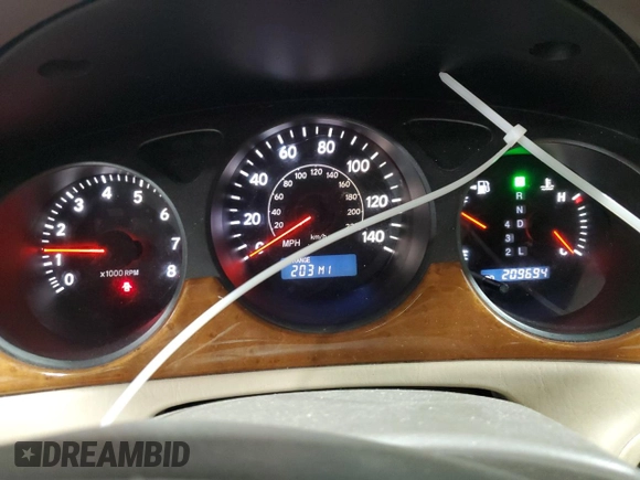 2006 Lexus ES 350 with VIN JTHBA30G665154825, listed as a Copart auction lot 53287775 with 209,694 mi miles and Salvage Title. Bid and sale history available at DreamBid. Image 9.