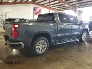 2021 Chevrolet Silverado 1500 LTZ with VIN 1GCUYGED1MZ220280, listed as a Copart auction lot 55361055 with 33,805 mi miles and Salvage Title. Bid and sale history available at DreamBid. Image 3.