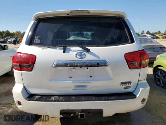 2016 Toyota Sequoia Platinum with VIN 5TDDW5G12GS132261, listed as a Copart auction lot 71870483 with 0 mi miles and Salvage Title. Bid and sale history available at carsss.com. Image 6.