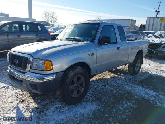 2004 Ford Ranger XL Fleet with VIN 1FTZR15E64PB45399, listed as a IAAI auction lot 41404690 with 219393 miles. Bid and sale history available at carsss.com. Image 2.