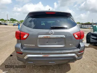 2019 Nissan Pathfinder SV with VIN 5N1DR2MN4KC619822, listed as a Copart auction lot 61045755 with 76,405 mi miles and Salvage title. Bid and sale history available at DreamBid. Image 6.