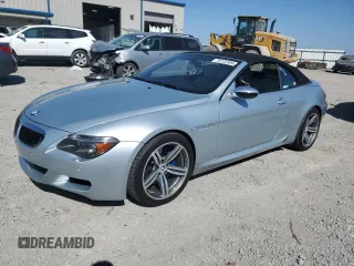 2007 BMW 6 Series M6 with VIN WBSEK93557CY78018, listed as a Copart auction lot 75722304 with 122,260 mi miles and Salvage Title. Bid and sale history available at carsss.com. Image 1.