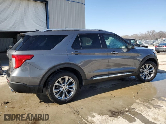 2022 Ford Explorer Limited with VIN 1FMSK8FH0NGA36554, listed as a Copart auction lot 48715595 with 38,536 mi miles and Salvage Title. Bid and sale history available at carsss.com. Image 3.