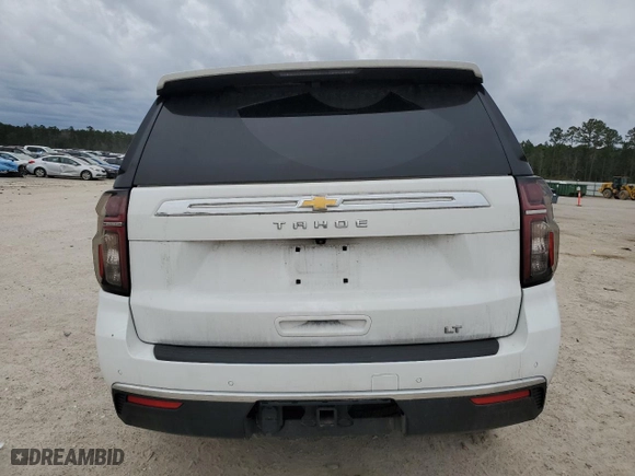 2022 Chevrolet Tahoe LT with VIN 1GNSCNKD6NR308118, listed as a Copart auction lot 46028955 with 49,763 mi miles and Salvage Title. Bid and sale history available at carsss.com. Image 6.