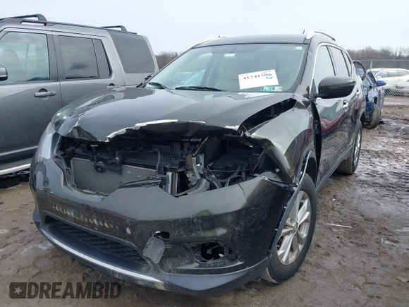 2016 Nissan Rogue SV with VIN KNMAT2MV7GP638096, listed as a IAAI auction lot 41741596 with 109,451 mi miles. Bid and sale history available at carsss.com. Image 17.