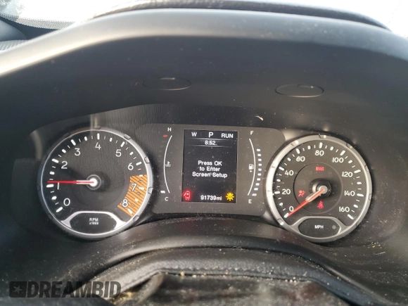 2020 Jeep Renegade Sport with VIN ZACNJBAB1LPL76670, listed as a Copart auction lot 43144075 with 91,739 mi miles and Salvage title. Bid and sale history available at DreamBid. Image 9.