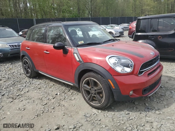 2015 MINI Cooper Countryman S with VIN WMWZC5C53FWP44892, listed as a Copart auction lot 76232894 with NaN miles and Salvage Title. Bid and sale history available at carsss.com. Image 4.