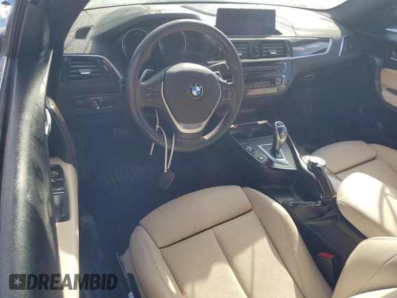 2020 BMW 2 Series 230i with VIN WBA2J1C0XL7D77583, listed as a Copart auction lot 74302244 with 0 mi miles and Non Repairable. Bid and sale history available at carsss.com. Image 8.