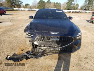 2023 Genesis G70 3.3T with VIN KMTG54TE1PU123941, listed as a Copart auction lot 48929985 with 17,220 mi miles and Salvage title. Bid and sale history available at DreamBid. Image 12.