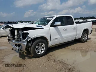 2021 Ram 1500 Laramie with VIN 1C6SRFDT9MN771658, listed as a Copart auction lot 54327585 with 86,062 mi miles and Salvage Title. Bid and sale history available at carsss.com. Image 1.