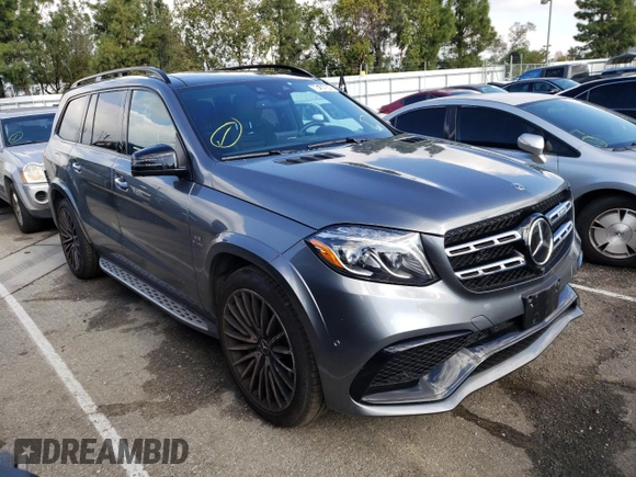2018 Mercedes-Benz GLS 63 AMG with VIN 4JGDF7FE1JB107037, listed as a Copart auction lot 73127952 with 22,605 mi miles and . Bid and sale history available at DreamBid. Image 4.