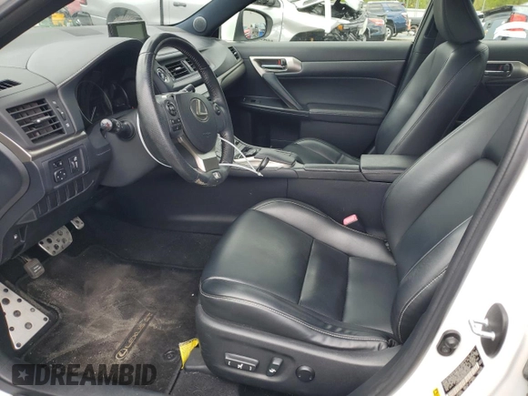 2014 Lexus CT 200h with VIN JTHKD5BH2E2207240, listed as a Copart auction lot 52705015 with 105,758 mi miles and Salvage Title. Bid and sale history available at DreamBid. Image 7.