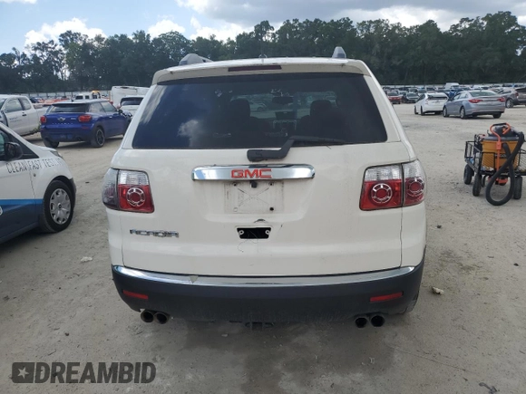 2010 GMC Acadia SL with VIN 1GKLRKED3AJ163879, listed as a Copart auction lot 60937735 with 166,166 mi miles and Clean title. Bid and sale history available at DreamBid. Image 6.