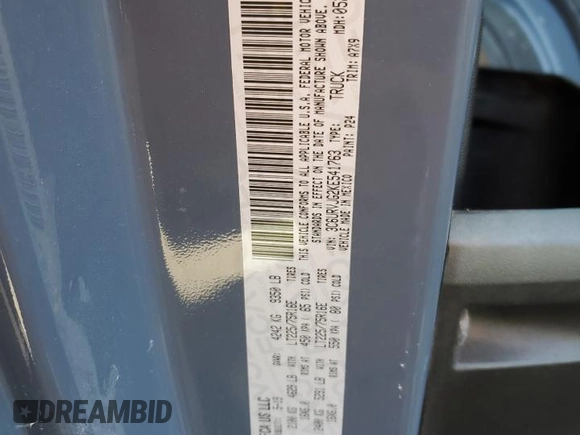 2019 Ram ProMaster Cargo with VIN 3C6URVJG2KE541763, listed as a Copart auction lot 54220075 with 74,417 mi miles and Clean Title. Bid and sale history available at DreamBid. Image 13.