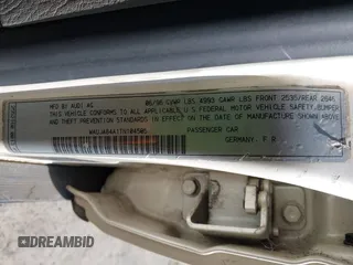 1996 Audi A6 z VIN WAUJA84A1TN104505, wystawiony jako IAAI lot #42039674 z przebiegiem 171 088 mil mil oraz . Historia ofert i sprzedaży dostępna na DreamBid. Obrazek 9.