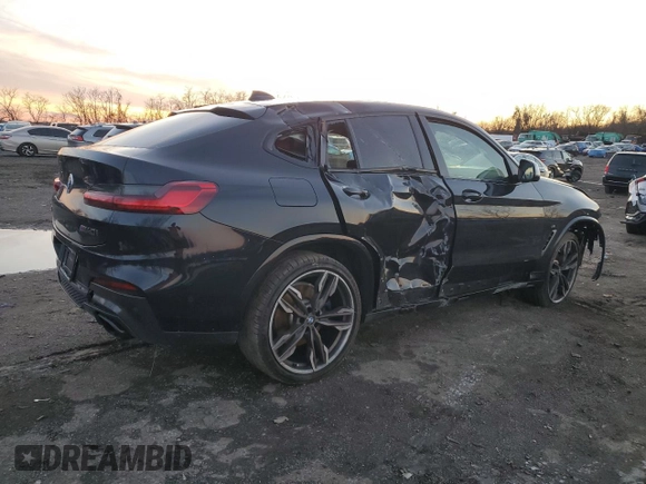 2019 BMW X4 M40i z VIN 5UXUJ5C5XKLA93583, wystawiony jako Copart lot #84643664 z przebiegiem Nie podano mil oraz Szkoda całkowita • Salvage title. Historia ofert i sprzedaży dostępna na DreamBid. Obrazek 3.