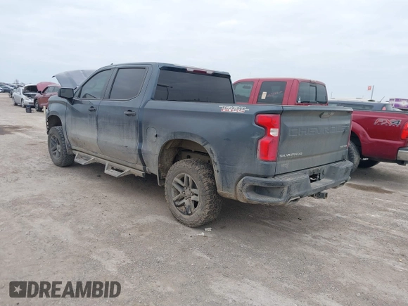 2020 Chevrolet Silverado 1500 Custom Trail Boss with VIN 3GCPYCEF0LG237447, listed as a IAAI auction lot 41213464 with 118,562 mi miles and . Bid and sale history available at DreamBid. Image 3.
