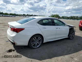 2020 Acura TLX Technology with VIN 19UUB2F45LA002554, listed as a Copart auction lot 56030465 with 62,330 mi miles and Salvage title. Bid and sale history available at DreamBid. Image 3.