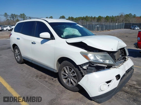 2016 Nissan Pathfinder Platinum with VIN 5N1AR2MM2GC643957, listed as a IAAI auction lot 41650970 with 165,177 mi miles. Bid and sale history available at carsss.com. Image 1.