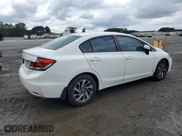2014 Honda Civic LX with VIN 2HGFB2F50EH534896, listed as a Copart auction lot 52857245 with 157,284 mi miles and Salvage Title. Bid and sale history available at DreamBid. Image 3.