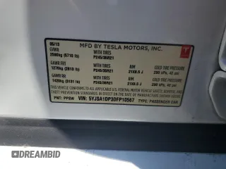 2013 Tesla Model S Performance с VIN 5YJSA1DP3DFP10567, выставлен на аукционе Copart как лот 58352955 с пробегом 128 438 миль миль и Списание • Salvage title. История ставок и продаж доступна на DreamBid. Изображение 13.