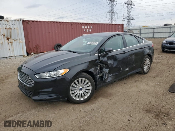 2015 Ford Fusion S Hybrid with VIN 3FA6P0UU7FR200049, listed as a Copart auction lot 44053695 with 108,914 mi miles and Salvage Title. Bid and sale history available at carsss.com. Image 1.