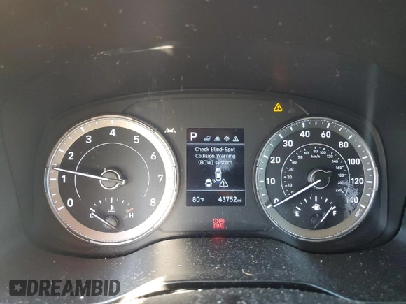 2022 Hyundai Venue SEL with VIN KMHRC8A30NU201933, listed as a Copart auction lot 52323305 with 43,752 mi miles and Salvage title. Bid and sale history available at DreamBid. Image 9.