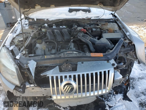 2008 Mercury Milan Premier with VIN 3MEHM02128R616953, listed as a Copart auction lot 44748375 with 104,739 mi miles and Salvage Title. Bid and sale history available at carsss.com. Image 12.