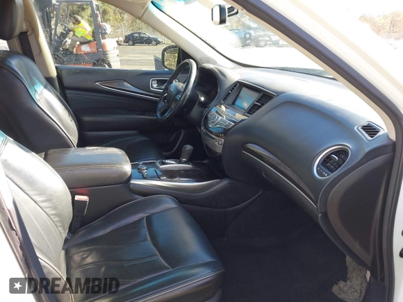 2015 Infiniti QX60 with VIN 5N1AL0MN8FC556612, listed as a IAAI auction lot 40869573 with 147,650 mi miles and . Bid and sale history available at carsss.com. Image 5.