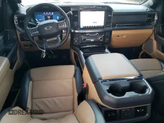 2024 Ford F-350 XL with VIN 1FT8W3DM8REC02732, listed as a Copart auction lot 80866094 with 16,411 mi miles and Salvage Title. Bid and sale history available at DreamBid. Image 8.